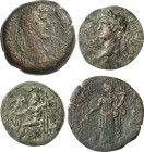 Griechische Münzen
Lot-2 Stück Domitian. Bronze 83/84 (= Jahr 151), Epiphaneia/Cilicia. Hadrian Bi-Tetradrachme 125/126 (= Jahr 10), Alexandria/Aegyp...