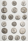 Römische Münzen
Lot-10 Stück Unterschiedliche Denare und Antoniniane der Zeit der Severer. Julia Domna (1x), Septimus Severus (2x), Geta Augustus (1x...
