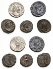 Römische Münzen
Lot-5 Stück Unterschiedliche Antoniniane von Usurpatoren mit ausgezeichneten Porträtdarstellungen. des Gallischen Reichs.-Postumus, V...