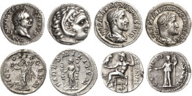 Allgemeine Lots
Lot-4 Stück Rom-Denare von Maximinus Thrax (2x) und Vespasian. Griechenland-Alexander III. Drachme Sehr schön-vorzüglich