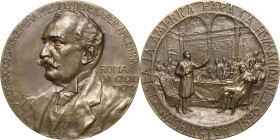 Argentinien
 Bronzemedaille 1910 (M. Nelli) Von der Stadt Rom an Präsidenten Argentiniens Roque Sáenz Peña. Brustbild nach links / Panamerikanische K...