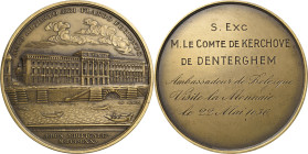 Belgien-Medaillen
 Bronzemedaille o.J. (1936) (C.N. Roettiers) Auf den Besuch des belgischen Botschafters André de Kerchove de Denterghem in Paris. B...