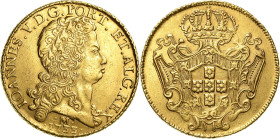 Brasilien
Joao V. 1706-1750 12 800 Reis 1733, M-Minas Gerais KM 139 Friedberg 55 Prober O-315 GOLD. 28.58 g. Fast vorzüglich/vorzüglich