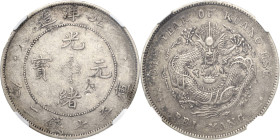 China
Kuang-Hsu 1874-1908 Dollar (7 Mace 2 Candareens) 1908 (= Jahr 34). Short Tail Typ. Provinz Chihli. Im NGC-Slab mit der Bewertung AU Details L/M...