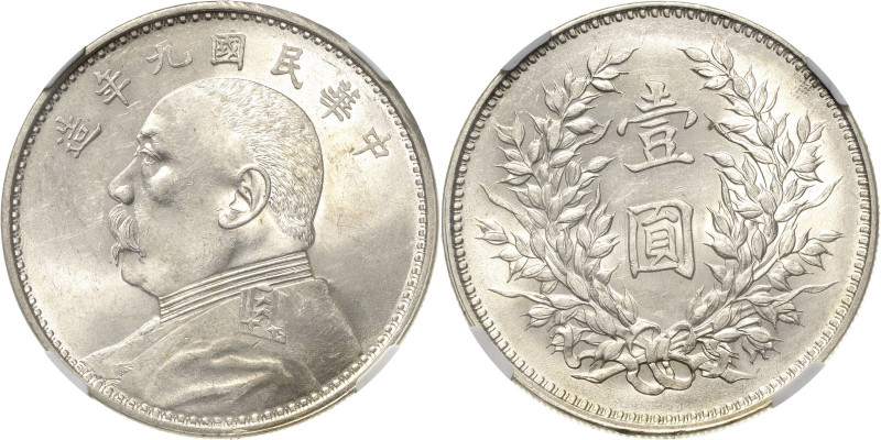 China
Republik 1912-1949 Dollar 1920 (= Jahr 9). Yuan Shi Kai. Im NGC-Slab mit ...