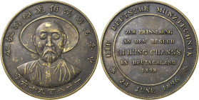 China-Medaillen
 Bronzemedaille nach 1896 (nach Held) Staatsbesuch des chinesischen Vizekönigs Li Hung-chan in Deutschland - gewidmet von der deutsch...