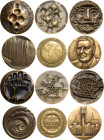 Finnland
Republik seit 1917 Bronzegussmedaille 1967 (Kauko Räsänen). 50. Jahrestag der Unabhängigkeit Finnlands. Vom Wasser glatt gespülte Felsen und...