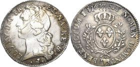 Frankreich
Ludwig XV. 1715-1774 Écu au bandeau de BÉARN 1766, Stier-Pau Gadoury 322 a Droulers 747 Duplessy 1680 Davenport 1331 Av. Leicht justiert, ...