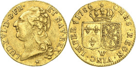 Frankreich
Ludwig XVI. 1774-1793 Louis d'or au buste nue 1786, W-Lille Gadoury 361 Droulers 806 Duplessy 1707 Friedberg 475 GOLD. 7.56 g. Sehr schön+...