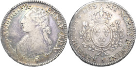 Frankreich
Ludwig XVI. 1774-1793 Écu aux lauriers 1789, A-Paris Gadoury 356 Droulers 808 Duplessy 1708 Davenport 1333 Sehr schön+