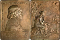 Frankreich-Medaillen und Marken
 Bronzeplakette 1889 (O. Roty) Auf den französischen Wissenschaftler Gustave-Adolphe Hirn. Brustbild nach rechts / Fr...