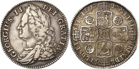 Großbritannien
George II. 1727-1760 1/2 Crown 1743, London Spink 3694 Sehr schön