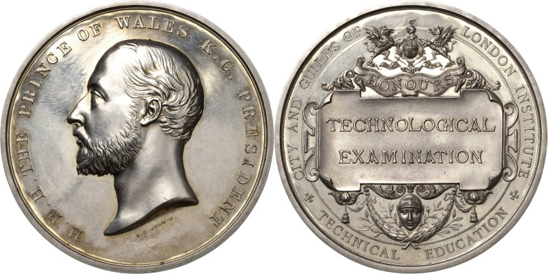 Großbritannien
Victoria 1837-1901 Silbermedaille o.J. (graviert 1898) (L.C. Wyo...