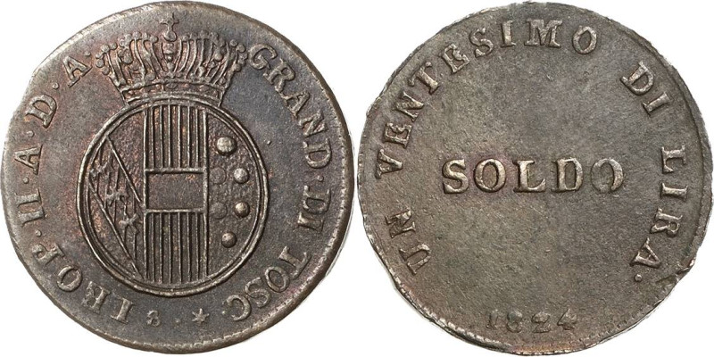 Italien-Florenz
Leopold II. von Habsburg-Lothringen 1824-1859 Soldo (1/20 Lira)...