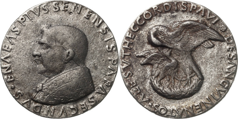 Italien-Kirchenstaat/Vatikanstadt
Pius II. 1458-1464 Eisengussmedaille o.J. (sp...