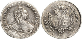 Russland
Elisabeth I. 1741-1761 24 Kopeken 1757, Roter Münzhof/Moskau Für Livland und Estland Bitkin 363 Sehr selten, besonders in dieser Erhaltung. ...