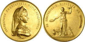 Russland
Alexander III. 1881-1894 Große Goldmedaille o.J. (Vazhenin/Nikonov) Prämie der Mädchenschule für den erfolgreichen Abschluss. Brustbild der ...