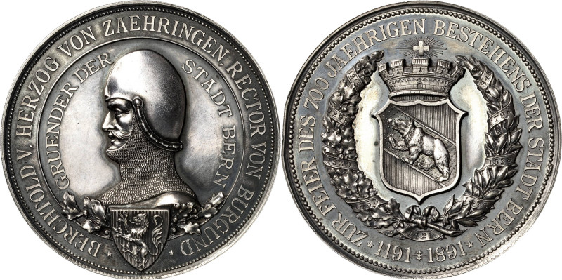 Schweiz-Bern, Stadt
 Silbermedaille 1891 (Ch. Bühler/F. Homber) 700-Jahrfeier d...