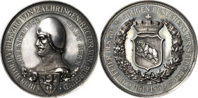 Schweiz-Bern, Stadt
 Silbermedaille 1891 (Ch. Bühler/F. Homber) 700-Jahrfeier der Stadtgründung. Behelmtes Brustbild des Stadtgründers Herzog Berchto...
