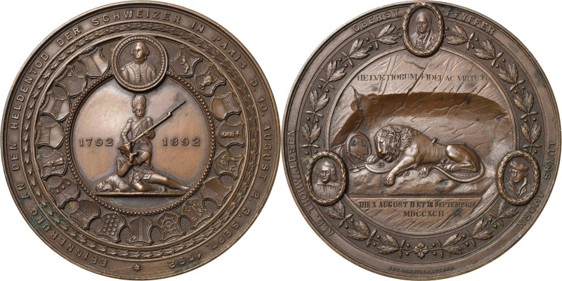 Schweiz-Luzern, Kanton
 Bronzemedaille 1892 (A. Schnyder) 100. Gedenktag für di...