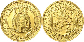 Tschechoslowakei
 Dukat 1926, Kremnitz St. Wenzel Friedberg 2 Schlumberger 17 GOLD. 3.48 g. Prägefrisch