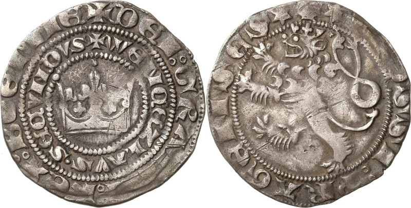 Böhmen
Wenzel II. 1278-1305 Prager Groschen, Kuttenberg Slg. Donebauer 807 Cast...