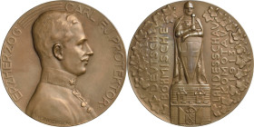 Medaillen
 Bronzemedaille 1913 (Weinberger) Deutsch-Böhmische Landesschau in Komotau. Brustbild des Protektors Erzherzog Karl (Karl I. 1916-1919) nac...