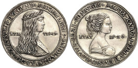 Habsburg
Maximilian I. 1493-1519 Schauguldiner 1511. Stempel von Ulrich Ursenthaler. Brustbild Maximilians nach rechts, MAXIMILIAN9 MAGNANIM9 ARCHIDV...