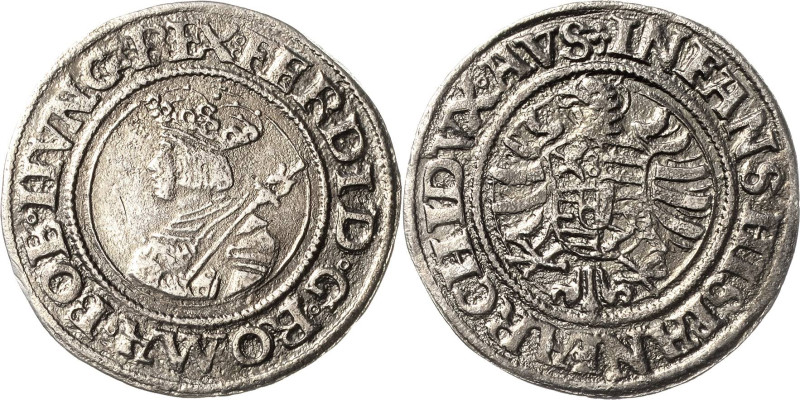 Habsburg
Ferdinand I. 1521-1564 1/4 Taler o.J. Rv. Kleeblatt-Joachimsthal Dieti...
