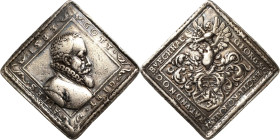 Habsburg
Rudolf II. 1576-1612 1/2 Schautalerklippe 1583. Auf den niederösterreichischen Rat und Kammerbuchhalter Georg Schrötl von Schrotenstein. Bru...
