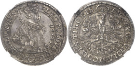 Habsburg
Erzherzog Leopold V. 1619-1632 1/4 Taler 1632, Hall Im NGC-Slab mit der Bewertung AU58 M./T. 492 Prachtvolles Exemplar. Vorzüglich-prägefris...