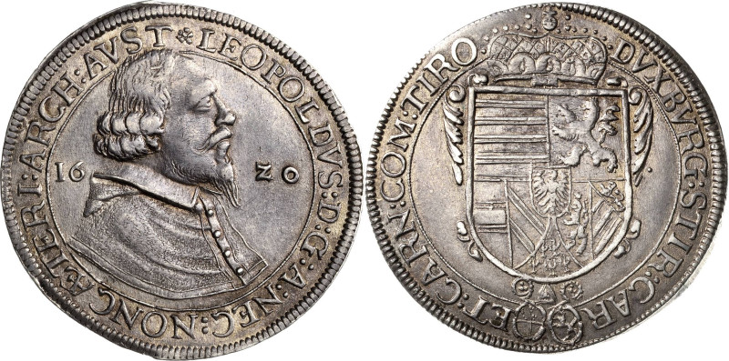 Habsburg
Erzherzog Leopold V. 1619-1632 Taler 1620, Hall Voglhuber 3329 Davenpo...