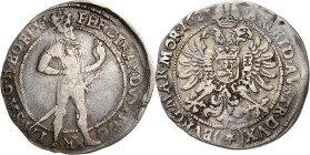 Habsburg
Ferdinand II. 1619-1637 1/4 Taler 1623, 6-strahliger Stern-Kuttenberg Dietiker 672 (Mzz. 49, R) Herinek 898 Selten. Sehr schön
