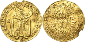 Habsburg
Ferdinand II. 1619-1637 Doppeldukat 1626, KB-Kremnitz Jahreszahl 5 in 6 umgeschnitten Herinek 160 Huszar 1163 (R11) Friedberg 97 GOLD. 6.75 ...