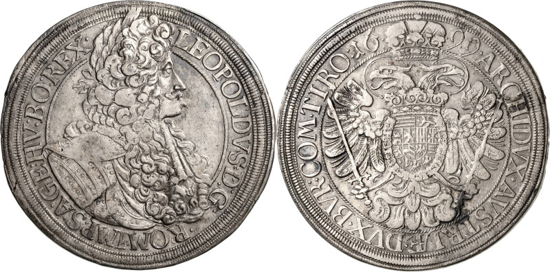 Habsburg
Leopold I. 1657-1705 Taler 1699, Wien Voglhuber 234/VII Davenport 3230...