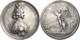 Habsburg
Leopold I. 1657-1705 Silbermedaille 1699 (unsigniert) Vermählung des Königs Josef I. mit Herzogin Wilhelmine Amalie von Braunschweig in Mode...