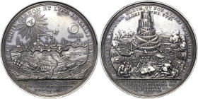 Habsburg
Josef I. 1705-1711 Silbermedaille 1708. Einnahme von Lille durch Prinz Eugen von Savoyen und den Herzog von Marlborough. Ansicht der unter B...