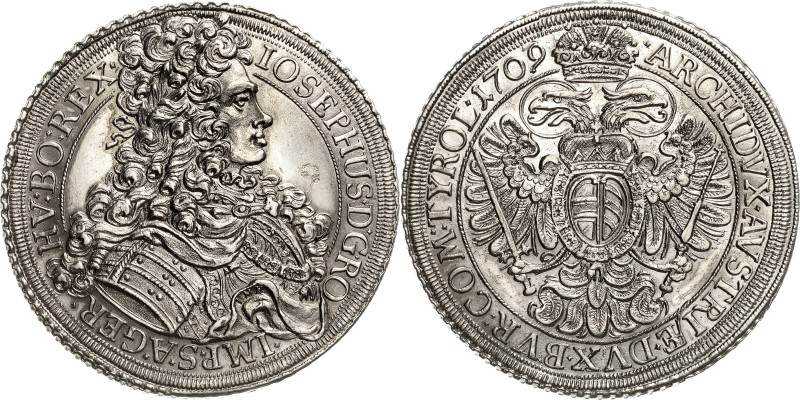 Habsburg
Josef I. 1705-1711 Taler 1709, Wien Voglhuber 251 Davenport 1013 Herin...