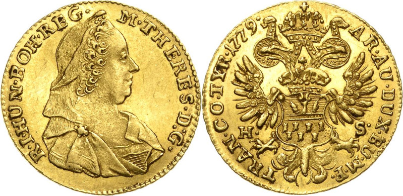 Habsburg
Maria Theresia 1740-1780 Dukat 1779, HS-Karlsburg Für Siebenbürgen Eyp...