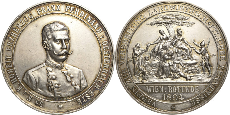 Kaiserreich Österreich
Franz Joseph I. 1848-1916 Silbermedaille 1894 (N. Bachra...