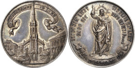 Kaiserreich Österreich
Franz Joseph I. 1848-1916 Silbermedaille 1894 (Zimpel) 50 Jahre Turmerrichtung der evangelischen Martin-Luther-Kirche in Linz....