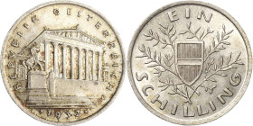 Kaiserreich Österreich
1. Republik 1918-1938 Schilling 1932, Wien Jaeger 429 a Seltener Jahrgang. Prägefrisch