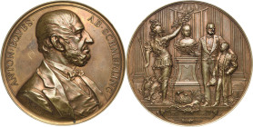 Medaillen
Wien Bronzemedaille 1890 (A. Scharff) Anton Ritter von Schmerling (1805-1893) und sein 25-jähriges Jubiläum als Kurator der Theresianischen...
