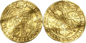 Geistlichkeiten - Salzburg
Johann Jakob Khuen von Belasi 1560-1586 Doppeldukat 1580. Mit Titel Rudolfs II Zöttl 557 Probszt 489 Friedberg 636 GOLD. 6...