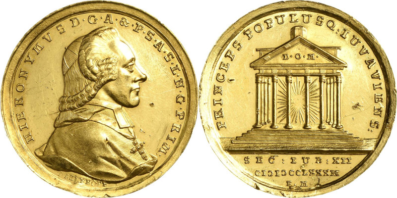 Geistlichkeiten - Salzburg
Hieronymus Graf von Colloredo 1772-1803 Goldmedaille...