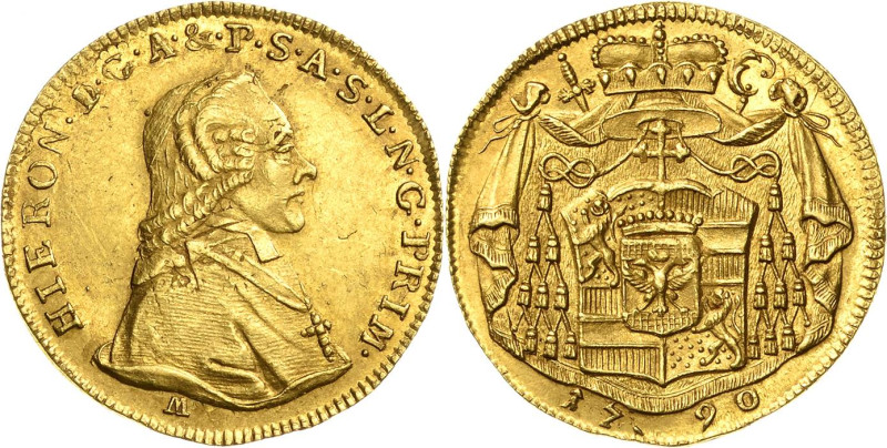 Geistlichkeiten - Salzburg
Hieronymus Graf von Colloredo 1772-1803 Dukat 1790. ...