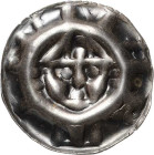 Erfurt - Städtische Münzstätte
 Brakteat (Martinspfennig) Bischofskopf von vorn, MARTIN' Noll-Slg. Behr 84 P.-K. 401 Leitzmann 350 0.44 g. Sehr schön...