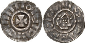 Magdeburg, Erzbistum
Erzbischof Giselher 981-1004 bis Erzbischof Hunfried 1023-1051 Hochrandpfennig Zeitgenössische Imitation. Kirchengiebel mit vier...