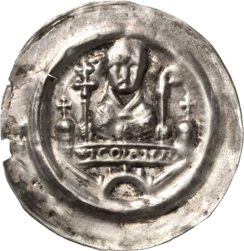 Magdeburg, Erzbistum
Wichmann von Seeburg 1152-1192 Brakteat. Brustbild des Bis...