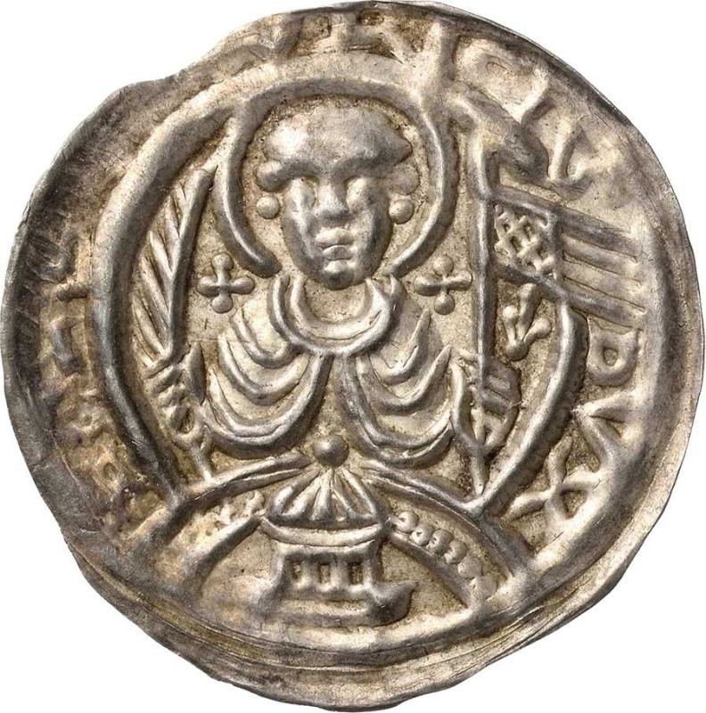 Magdeburg, Erzbistum
Wichmann von Seeburg 1152-1192 Brakteat. Brustbild des hei...
